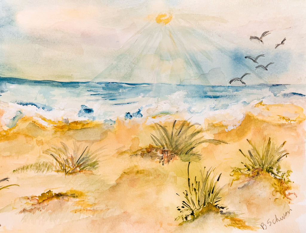 A Lovely Day at the Shore Canvas