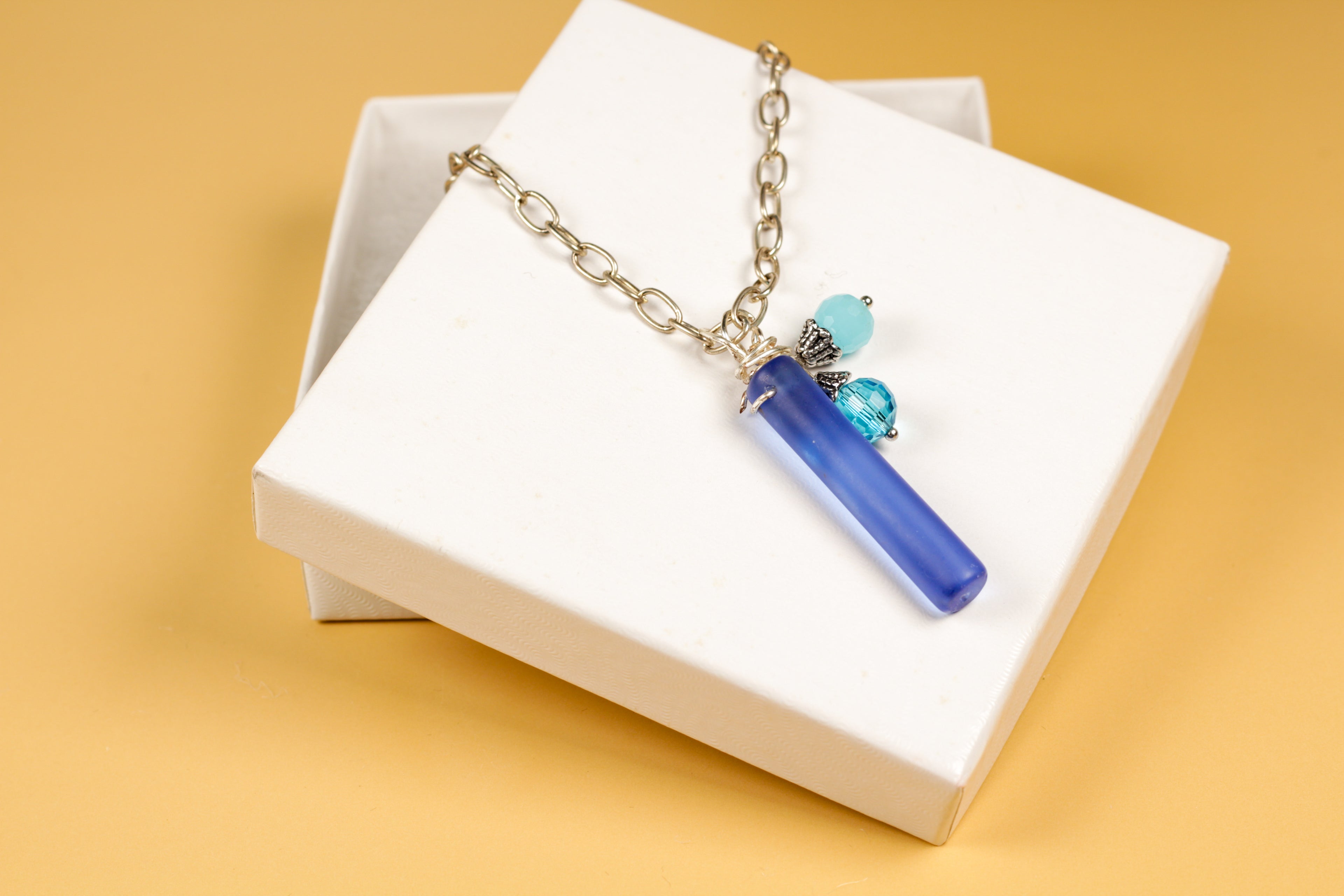 Handmade Sea-glass Pendant Necklace