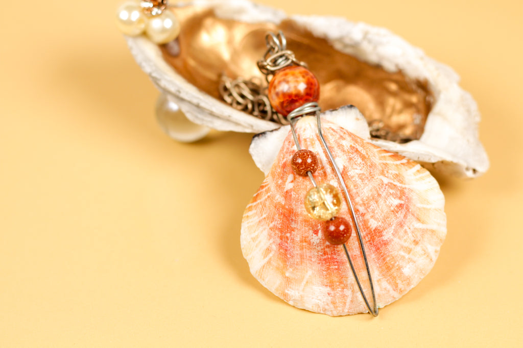 Hand Painted Jewelry Shell Dish