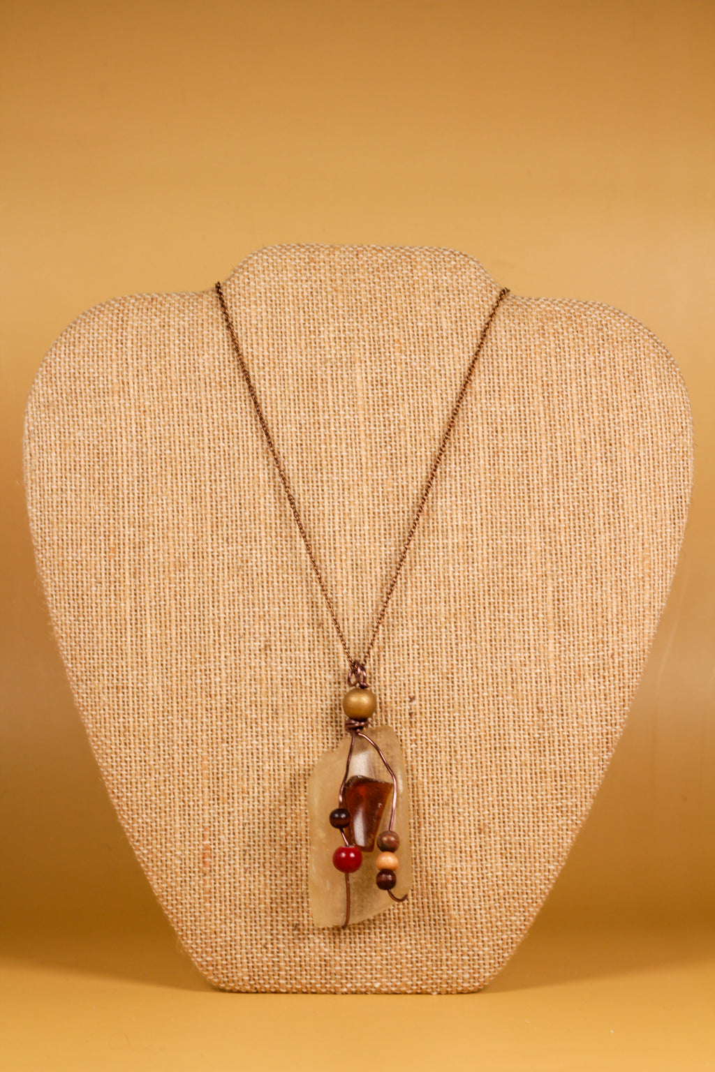 Handmade Sea-glass Pendant Necklace