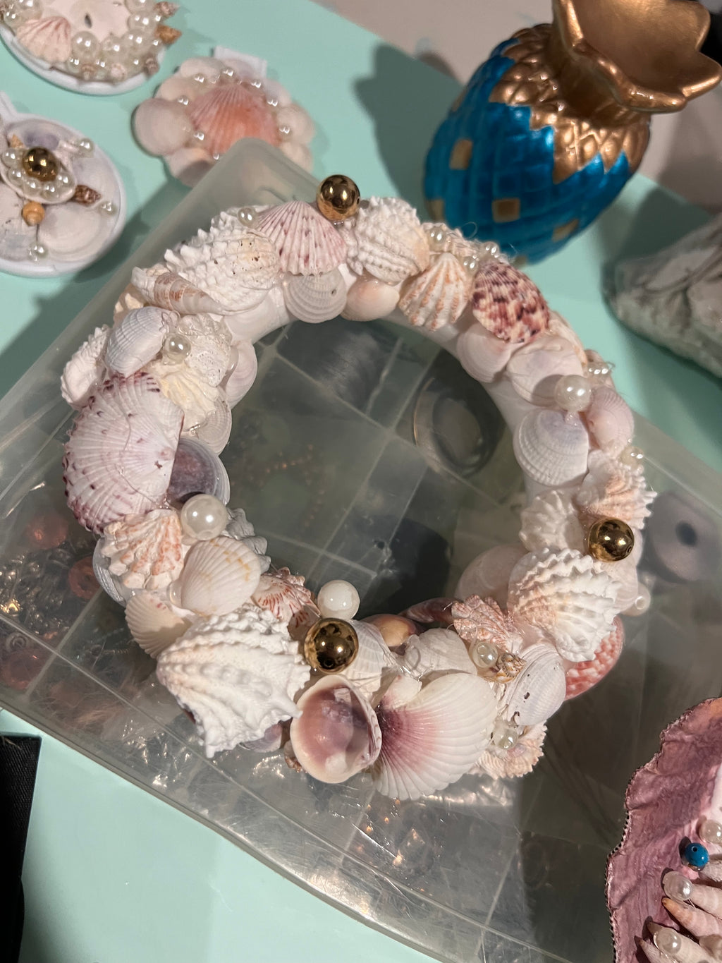 Handmade Shell Wreath